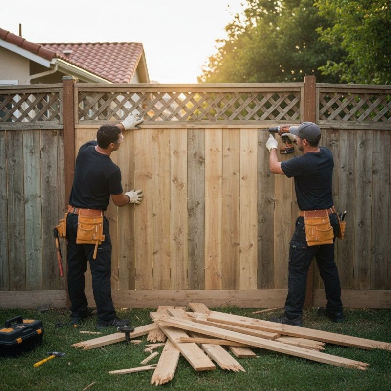 Split Rail Fence Staining